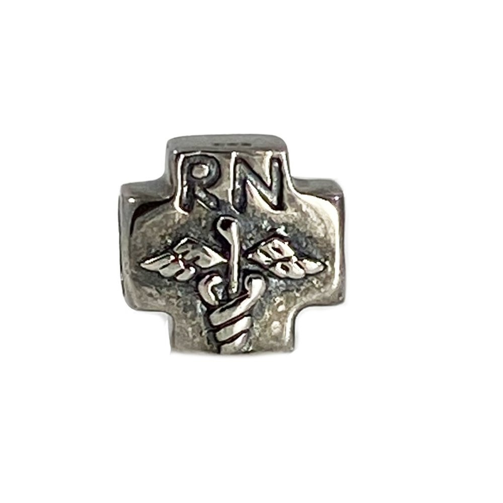 European Charm Bead RN Nurse 925S Fits Pandora - Picture 2 of 4